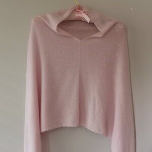 'PURE COLLECTION' Pastel Pink 100% Cashmere Poncho/Cape One Size NWOT